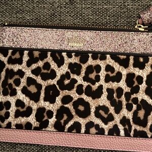 Kate Spade brand-new wristlet leopard print